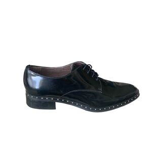 Pertini Black Patent Leather Lace-Up Shoes – EU 38 / US 7–7.5